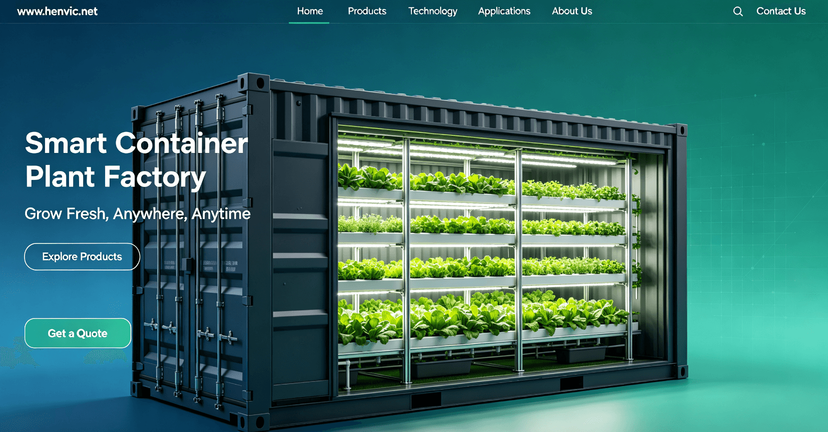 Proyecto de cámaras de cultivo vegetal en contenedores: 500 unidades a Canadá