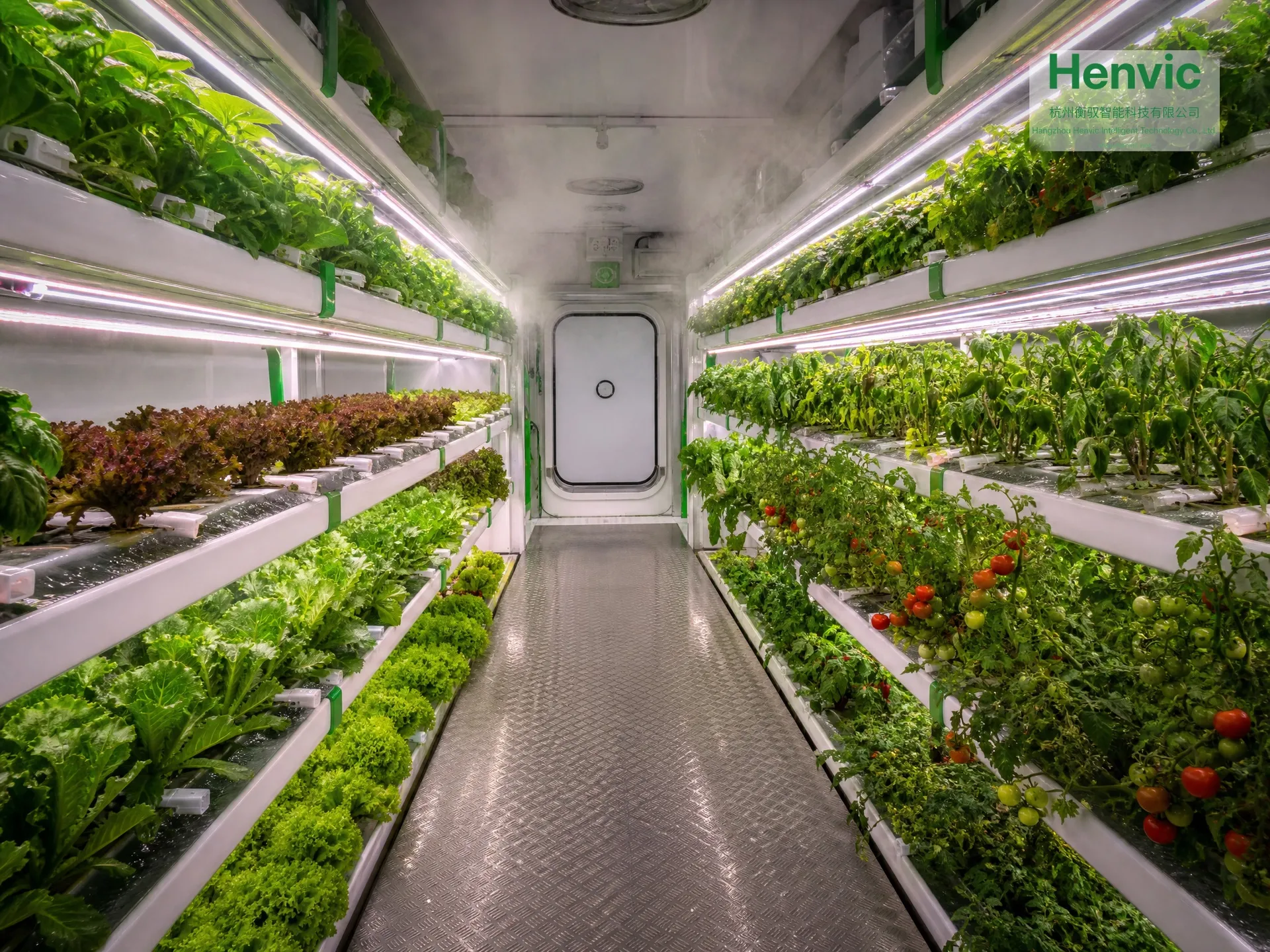 Sistema de cultivo vertical del interior de la cabina de cultivo HVC-40