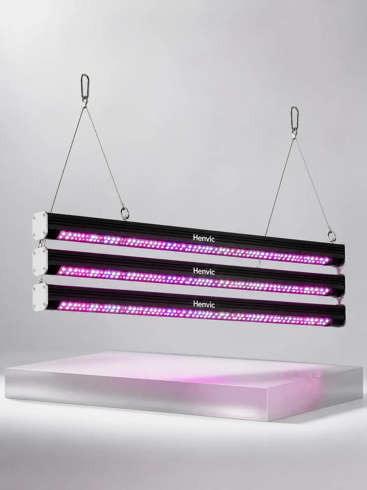 Vista general de la luminaria LED de cultivo serie HVC-GL